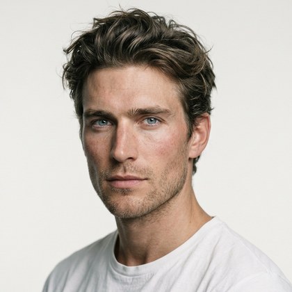 AI-generated portrait of the sample avatar Leo Vega
